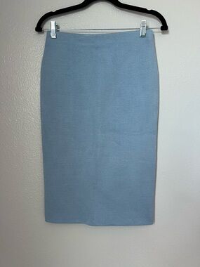 Ralph Lauren Collection Dusty Blue Knit Pencil Skirt